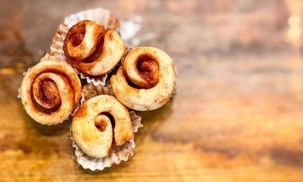 One or Three Cinnamon Rolls w/ Three Toppings for Takeout & Dine-In at Cinnaholic Downtown Crown (Up to 17% Off)