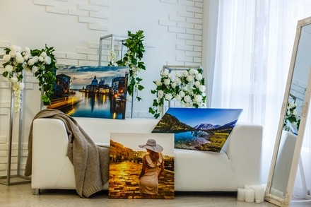 One Custom Photo Canvas Print from Katfam (Up to 87% Off). Four Options Available.