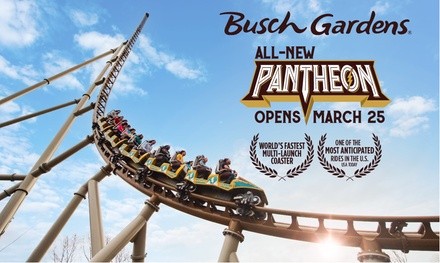 $59.99 for One-Day Admission Ticket to Busch Gardens Williamsburg through Sept 11th ($94.99 Value)