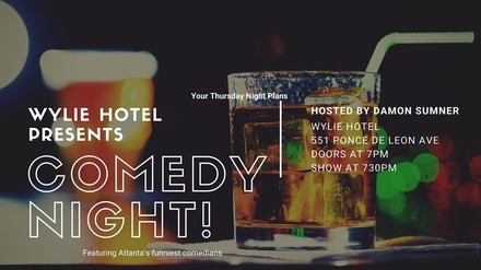 Comedy Night at Wylie Hotel - Thursday, Apr 21, 2022 / 7:30pm