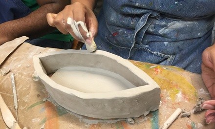 Pinot and Pottery Class for One or Two at Express Yourself Studios (Up to 47% Off)