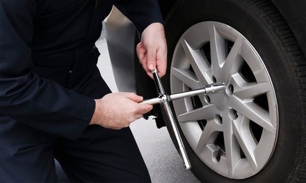 $69 for Four-Wheel Alignment, Tire Rotation, Balance, and Nitrogen Fill at RNR Tire Express ($159.99 Value)