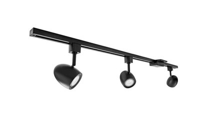 MR16GU10 LED 27K DBL M4 Ostrich Egg 3-Light LED Track Lighting Kit, 44.5