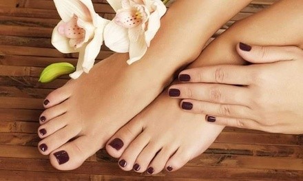 Two Pink Salt Soaks and Scrubs, or One or Four Detox Foot Soaks at Couture Nails (Up to 46% Off)