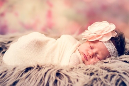 In-Home Newborn Portrait Photo Shoot with One Print or Two Digital Images from Whitephotography (Up to 72% Off)