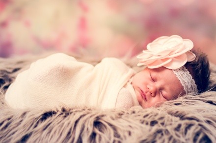 In-Home Newborn Portrait Photo Shoot with One Print or Two Digital Images from Whitephotography (Up to 72% Off)