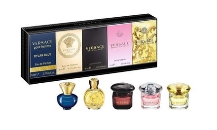 Versace 5 Pcs Mini Gift Set Travel Women's