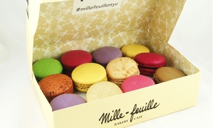 12 or 40 Gourmet Macarons at Mille-Feuille (Up to 31% Off)  