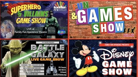 Family Friendly Live Game Shows at Family Fun Xperience (April 22–May 6) 
