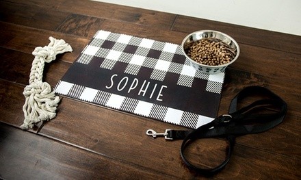 One, Two, or Three Personalized Pet Placemats from Qualtry (Up to 85% Off)