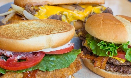 Food and Drink for Dine-in or Takeout at Wayback Burgers (Up to 50% Off). Four Options Available.