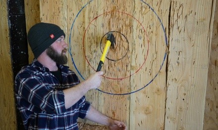 One-Hour Axe Throwing Session for One, Two, Four, or Eight at AxeVentures (Up to 32% Off)