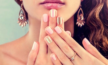 Manicure and Pedicure at Infinity Health & Wellness Beauty Spa (Up to 30% Off). Six Options Available.