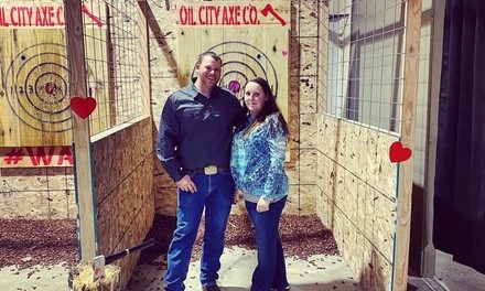 One-Hour Axe-Throwing Session for Up to Four or Six at Oil City Axe Company (Up to 25% Off)