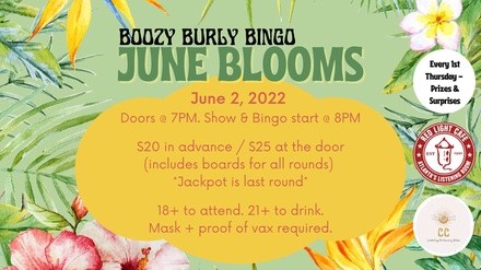 Boozy Burly Bingo: A Burlesque and Variety Game Show - Thursday, Jun 2, 2022 / 8:00pm