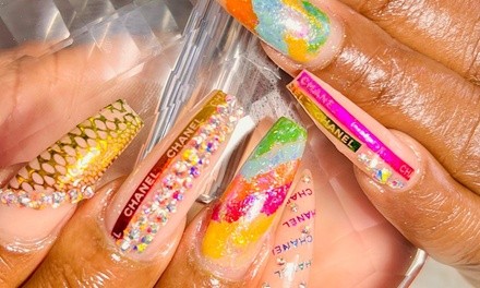Manicure and Pedicure at Primp'd & Polish'd Nails (Up to 31% Off). Five options available.
