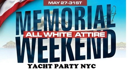 Admission to Memorial Weekend All White Attire Yacht Party (Up to 81% Off). 22 Options Available.