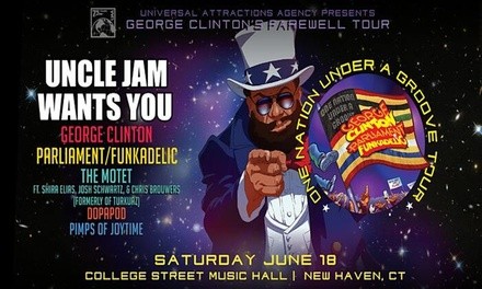 George Clinton & Parliament Funkadelic: One Nation Under a Groove Tour on June 18 at 7 p.m.