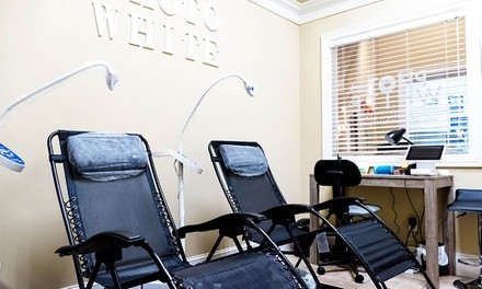 In-Office LED Teeth-Whitening Treatment for One or Two at PhotoWhite (Up to 47% Off). Eight Options Available.