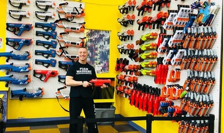 $99 for Two-Hour Foam Combat with Level 1 Blaster Upgrade for Five Players at Foam Warriorz ($125 Value)
