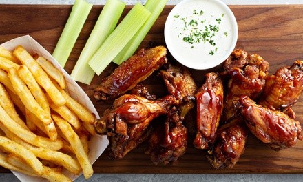 Food and Drinks for Takeout and Dine-In at ALL IN Sports Bar & Lounge (Up to 50% Off). Five Options Available.