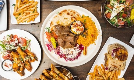 Food and Drinks at Nostimo Greek Kitchen, Takeout and Dine-In (Up to 46% Off). Two Options Available.