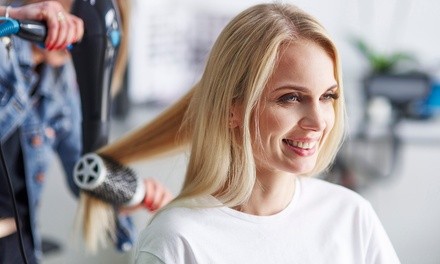 Haircut with Blow-Dry or Olaplex from Candi's Salon (Up to 58% Off). Three Options Available.