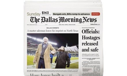 Subscription & unlimited digital access from The Dallas Morning News (Up to 83% Off). 