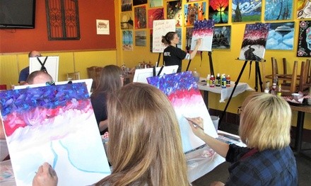 Painting Class with Wine and Palette (28% Off)