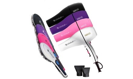 R-Beauty Deluxe Pro Straightening Brush and Blow-Dryer Set