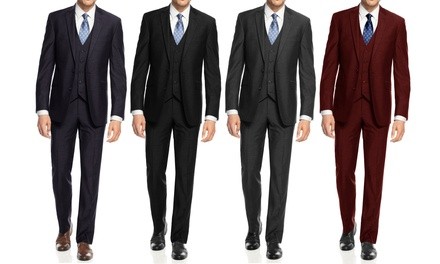 Braveman Men's Slim-Fit Suits (3-Piece)