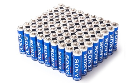 Sony Stamina Plus Alkaline AA or AAA Batteries (72-Pack)