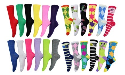 Frenchic Women's Crew Socks (12-Pack)