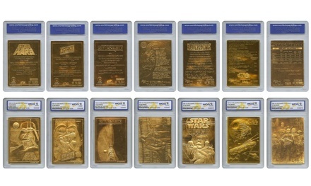 Star Wars Complete Gold Cards Set Mint (7-Piece)