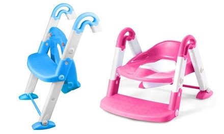 3-in-1 Children's Potty Training Toilet Chair with Step Trainer Ladder