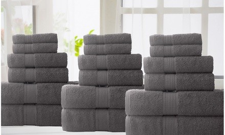 Elegance Spa 100% Cotton Towel Set (18-Piece)