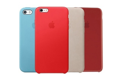 Apple Genuine-Leather Case for iPhone 5/5s/SE, 6/6s, or 6 Plus/6s Plus