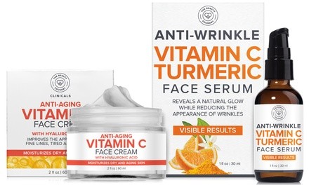 Beauty Foundry Brightening Boost Vitamin C Turmeric Serum & Cream