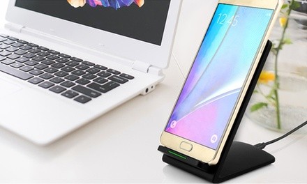 Qi Wireless Quick Charging Stand for iPhone X, 8, 8 Plus and Samsung