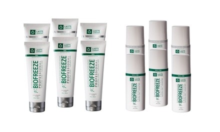 Biofreeze Professional Strength Pain-Relieving Paraben-Free Roll-On or Tube Gel (3 or 4 Oz.) (3-Pack)