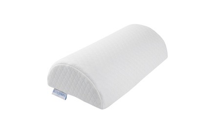 Half-Moon Memory Foam Back Pillow or Lumbar Bolster Cushion for Back Pain Relief