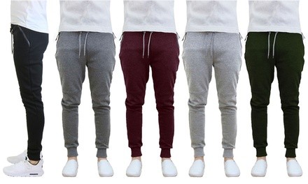 Men's Tech Fleece Joggers with Zipper Pockets