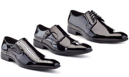 Franco Vanucci Men's Faux Patent-Leather Tuxedo Dress Shoes