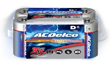 ACDelco Super Alkaline D Batteries (8-Pack)