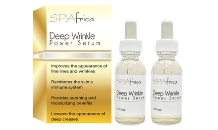 SPAfrica Deep Wrinkle Power Serum (1- or 2-Pack)