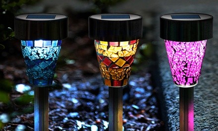 Solar Garden Mosaic Light Set (6- or 12-Piece)