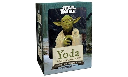 Star Wars Yoda: Bring You Wisdom, I Will Booklet and Statue Set (4-Piece)