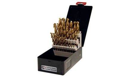 29-Piece Professional Woodworker Drill Bit Set