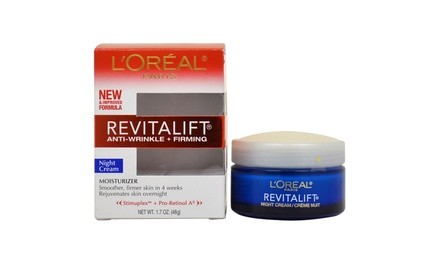 L'Oreal Paris Revitalift Anti-Wrinkle and Firming Moisturizer Night Cream (1.7 Oz.)