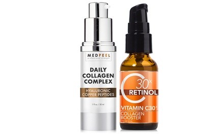 MedPeel Vitamin C30X Retinol and Daily Collagen Complex (2-Pack)